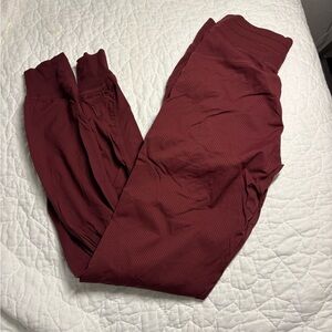 Lululemon Athletica Maroon dance studio joggers